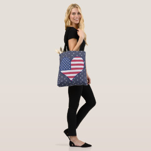 Patriotische amerikanische Flagge und Sterne Tasche