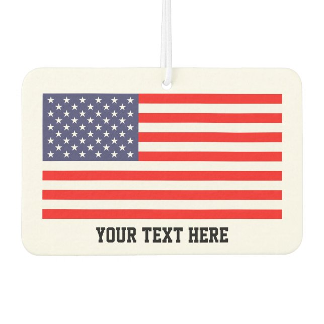 Patriotische Amerikanische Flagge USA Auto Lufterf Autolufterfrischer (Vorderseite)
