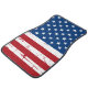 Patriotische amerikanische Flagge USA Red White Bl Autofußmatte (Schrägansicht)