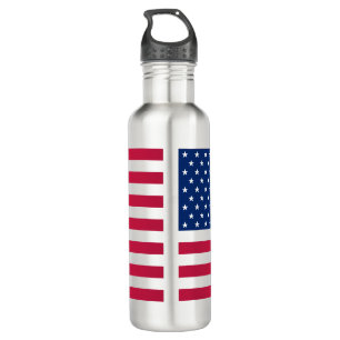 Patriotische amerikanische Flagge USA Stripes Trinkflasche