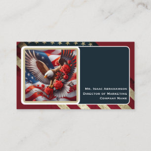 Patriotische amerikanische Flagge Visitenkarte