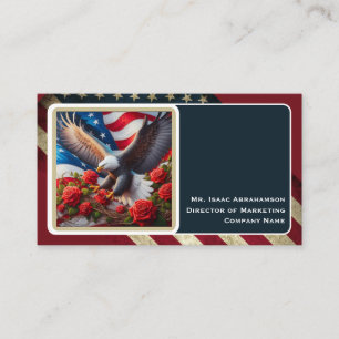 Patriotische amerikanische Flagge Visitenkarte