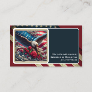 Patriotische amerikanische Flagge Visitenkarte