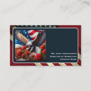Patriotische amerikanische Flagge Visitenkarte