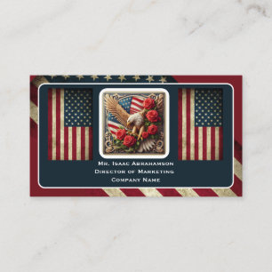 Patriotische amerikanische Flagge Visitenkarte
