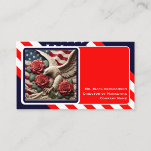 Patriotische amerikanische Flagge Visitenkarte