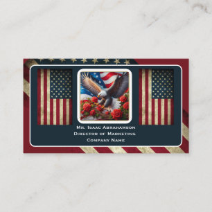 Patriotische amerikanische Flagge Visitenkarte