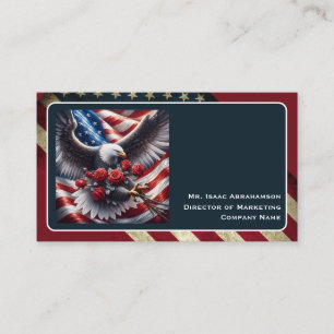 Patriotische amerikanische Flagge Visitenkarte