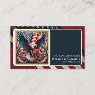 Patriotische amerikanische Flagge Visitenkarte