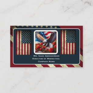 Patriotische amerikanische Flagge Visitenkarte