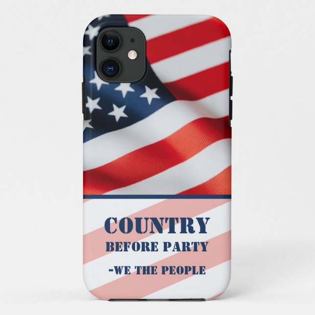 Patriotische amerikanische Flagge Wir Menschen Case-Mate iPhone Hülle (Rückseite)