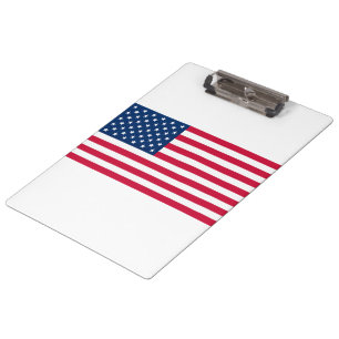 Patriotische amerikanische Flagge Zwischenablage Klemmbrett