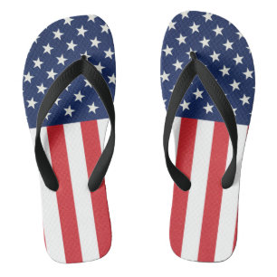 Patriotische amerikanische Flaggen US Flagge Flip Flops