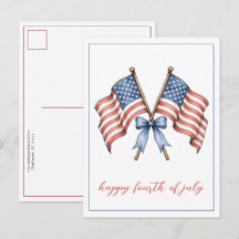 Patriotische amerikanische Flaggen zum vierten Jul