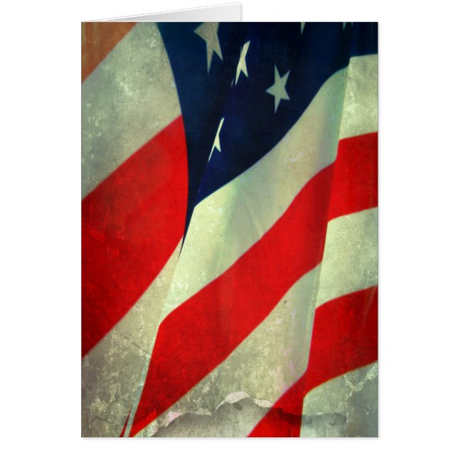 Patriotische amerikanische Flaggennotiz (Vorne)