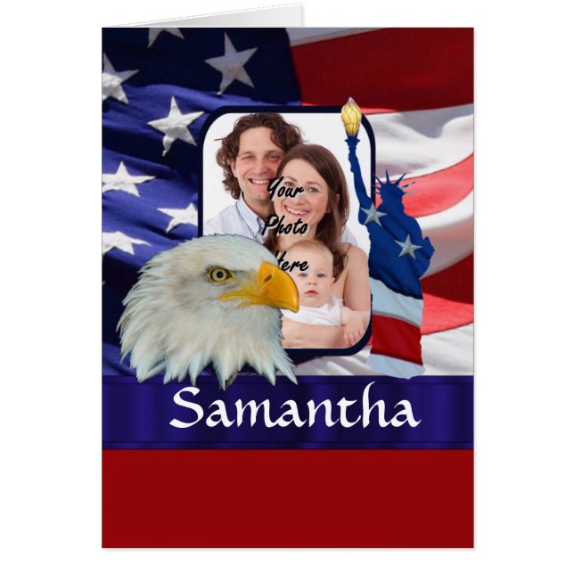 Patriotische amerikanische Fotovorlage (Vorne)