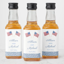Patriotische amerikanische Gastgeschenk Hochzeit