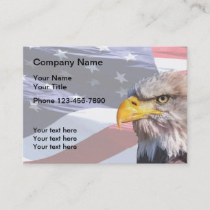 Patriotische amerikanische Großformat Visitenkarte