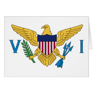Patriotische Amerikanische Jungferninseln-Flagge