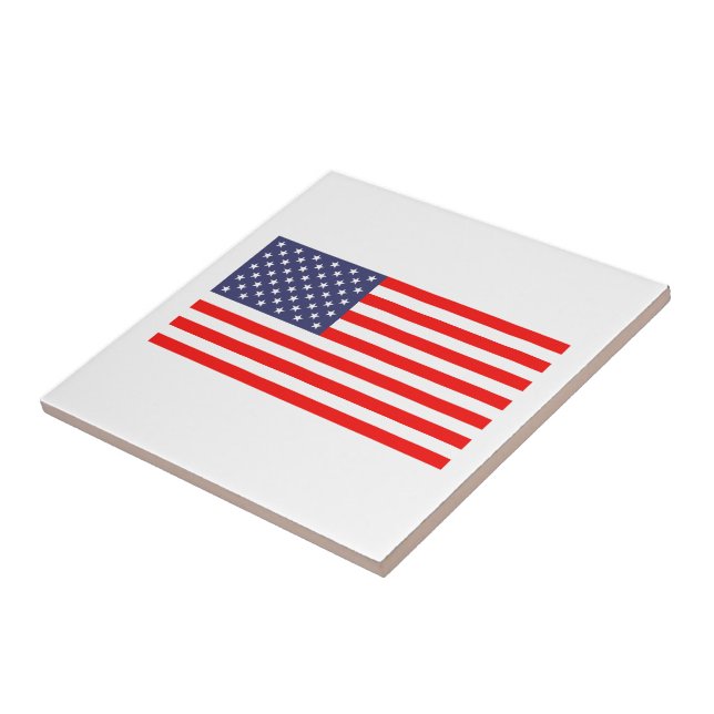 Patriotische amerikanische Keramiken Fliese (Seite)