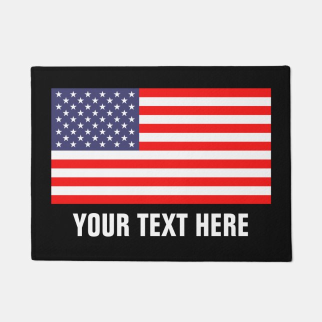 Patriotische amerikanische Türmatte für Zuhause od (Vorderseite)