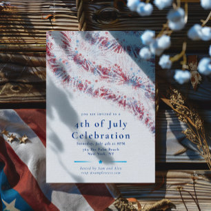 Patriotische Amerikanische Unabhängigkeitstag-Feie Einladung