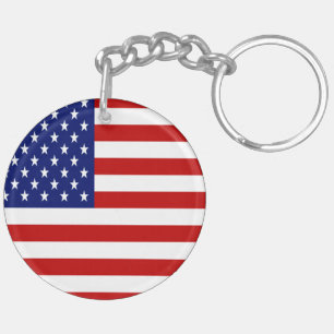 Patriotische amerikanische und texanische Flaggen Schlüsselanhänger
