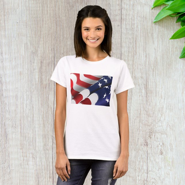 Patriotische amerikanische US Flagge für Flaggenge T-Shirt (Von Creator hochgeladen)