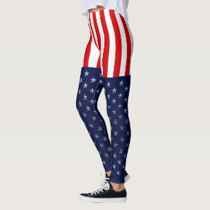 Patriotische amerikanische US Flagge Leggings
