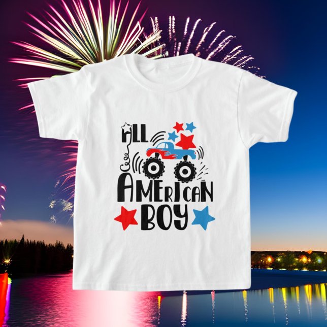 Patriotische amerikanische Wortart T-Shirt (Von Creator hochgeladen)