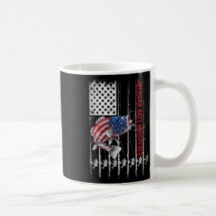 Patriotische Angler American B Pro Whisperer Fisch Kaffeetasse