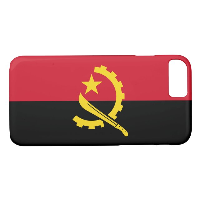 Patriotische angolanische Flagge Case-Mate iPhone Hülle (Rückseite (Horizontal))