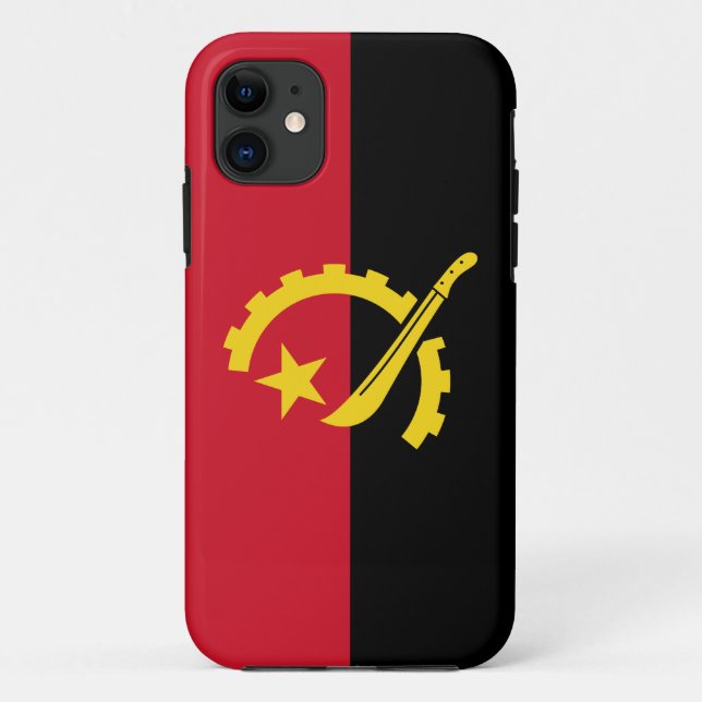 Patriotische angolanische Flagge Case-Mate iPhone Hülle (Rückseite)