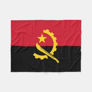 Patriotische angolanische Flagge Fleecedecke