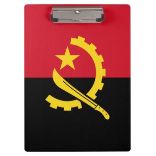 Patriotische angolanische Flagge Klemmbrett