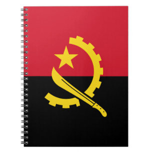 Patriotische angolanische Flagge Notizblock