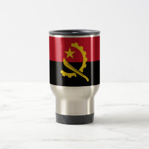 Patriotische angolanische Flagge Reisebecher