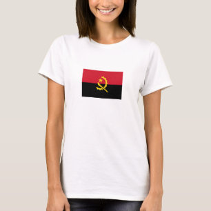 Patriotische angolanische Flagge T-Shirt