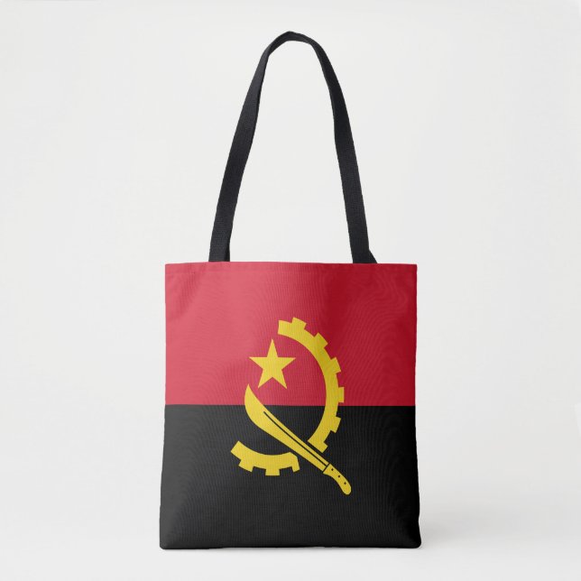 Patriotische angolanische Flagge Tasche (Vorderseite)