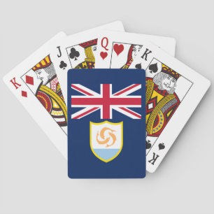 Patriotische Anguilla-Flagge Spielkarten