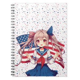 Patriotische Anime in den USA Notizblock