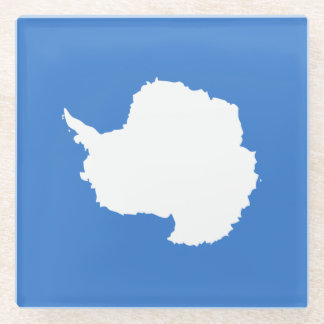 Patriotische Antarktis-Flagge Glasuntersetzer