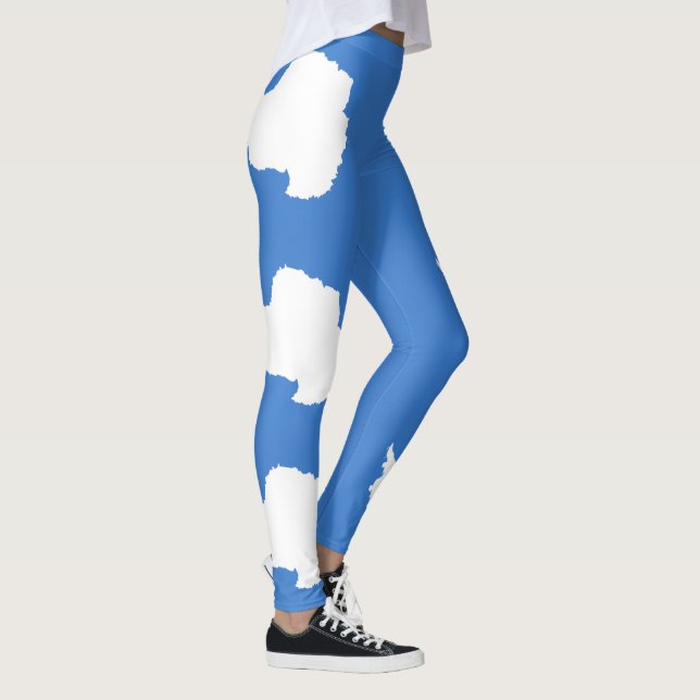 Patriotische Antarktis-Flagge Leggings (Rechts)