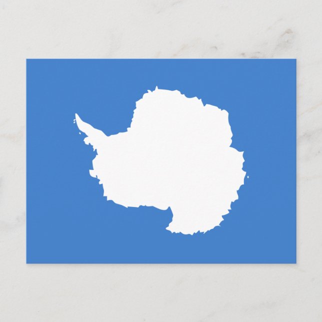 Patriotische Antarktis-Flagge Postkarte (Vorderseite)