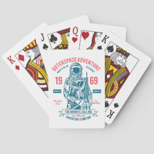 Patriotische Apollo-11-Mission Spielkarten