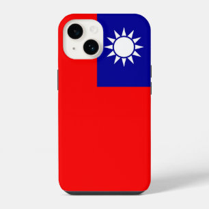 Patriotische Apple Hülle-Case-Mate, Taiwan-Flagge  iPhone 14 Hülle