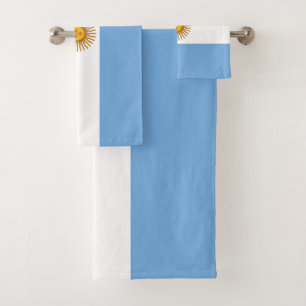 Patriotische argentinische Flagge Badhandtuch Set