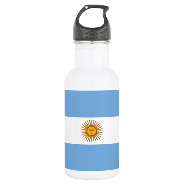 Patriotische argentinische Flagge Edelstahlflasche (Vorderseite)