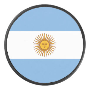 Patriotische argentinische Flagge Eishockey Puck