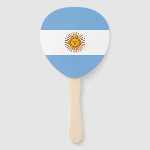 Patriotische argentinische Flagge Fächer